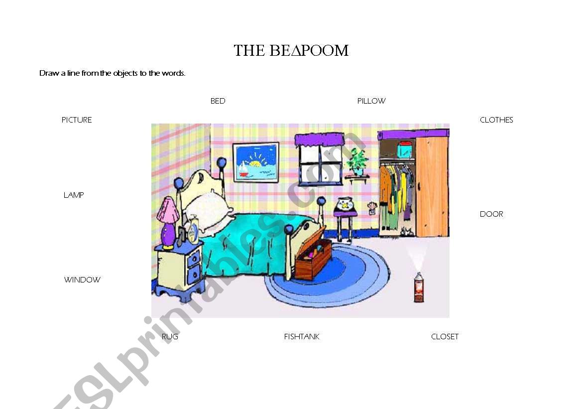 BEDROOM worksheet