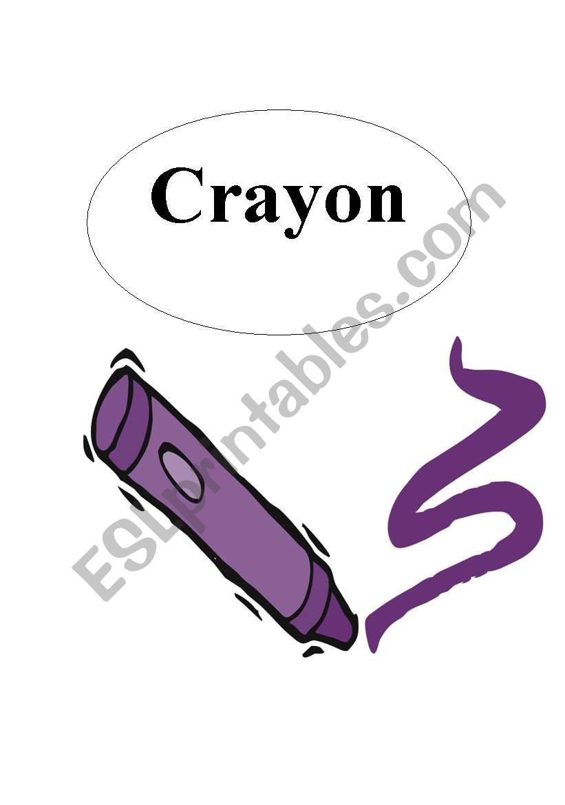 My purple crayon worksheet