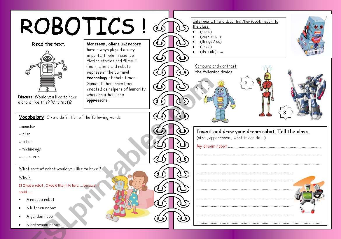 ROBOTICS worksheet