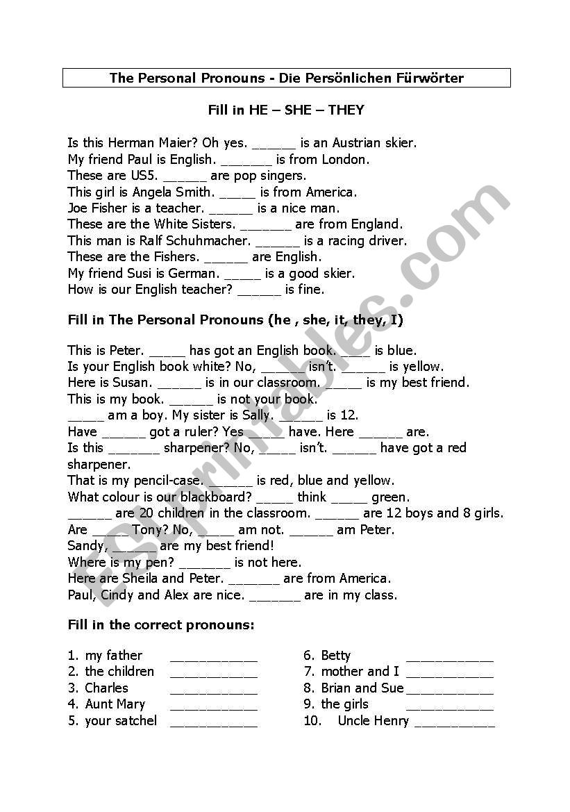 english-worksheets-personal-pronouns
