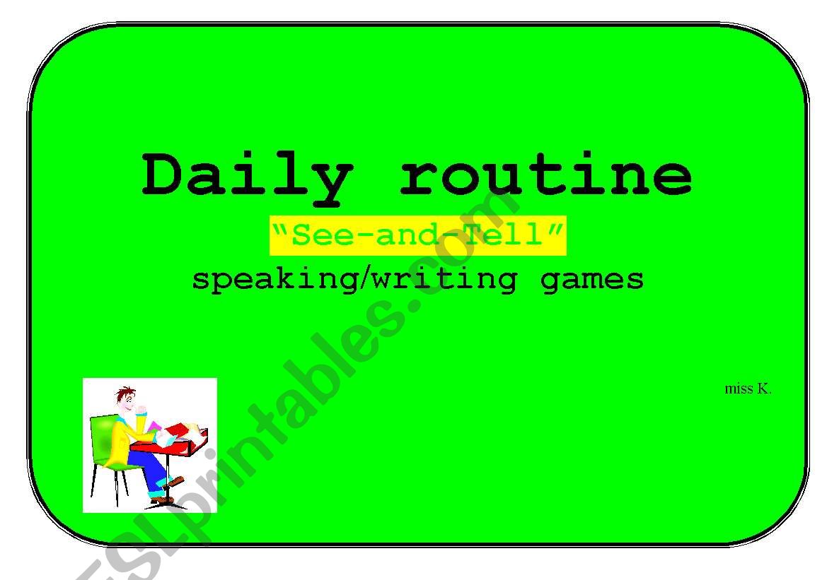 daily routine worksheet