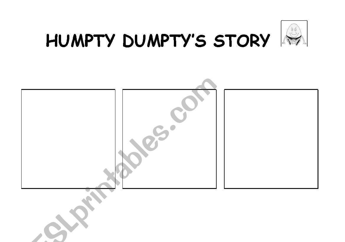 Humpty dumptys story worksheet