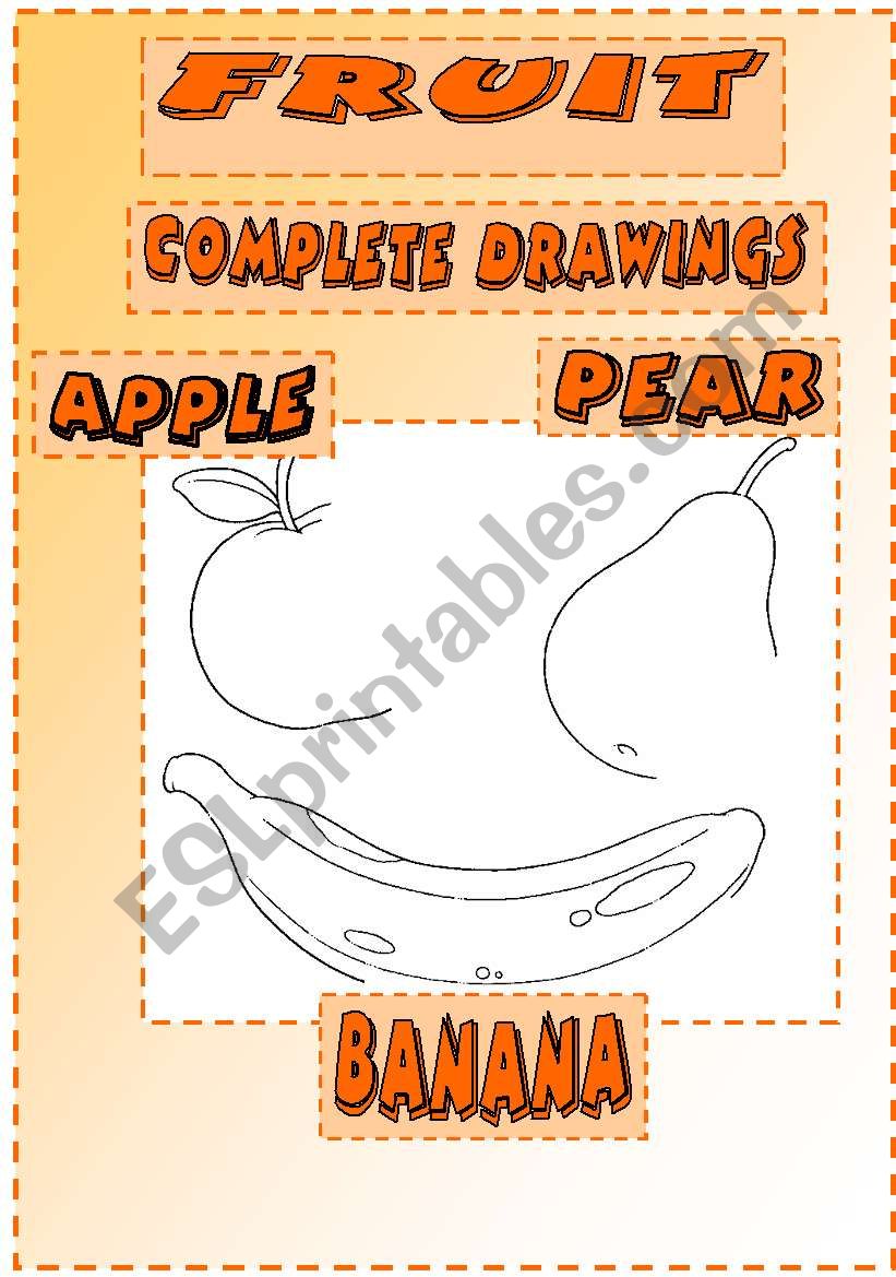 FRUIT worksheet