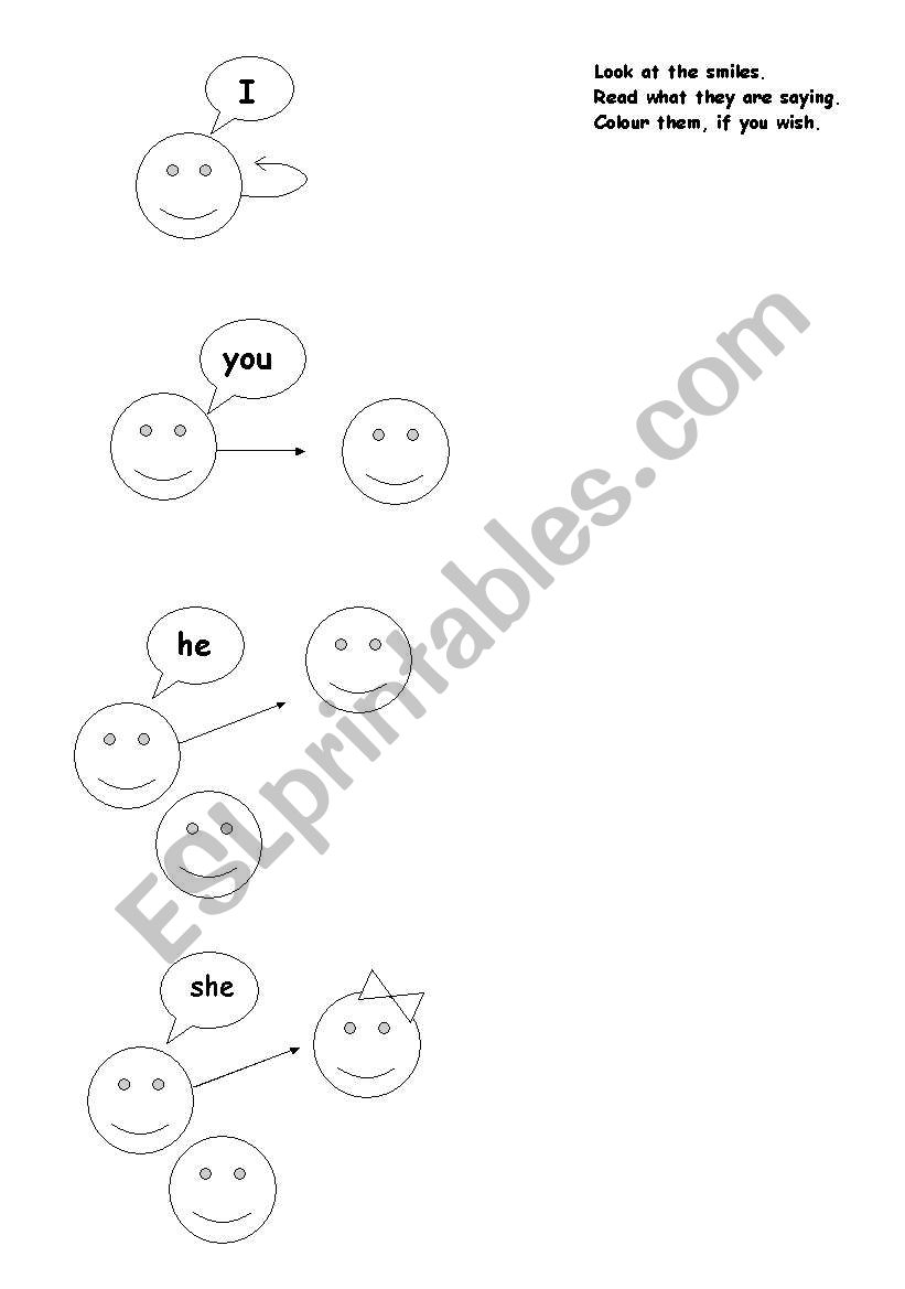 Personal pronouns worksheet