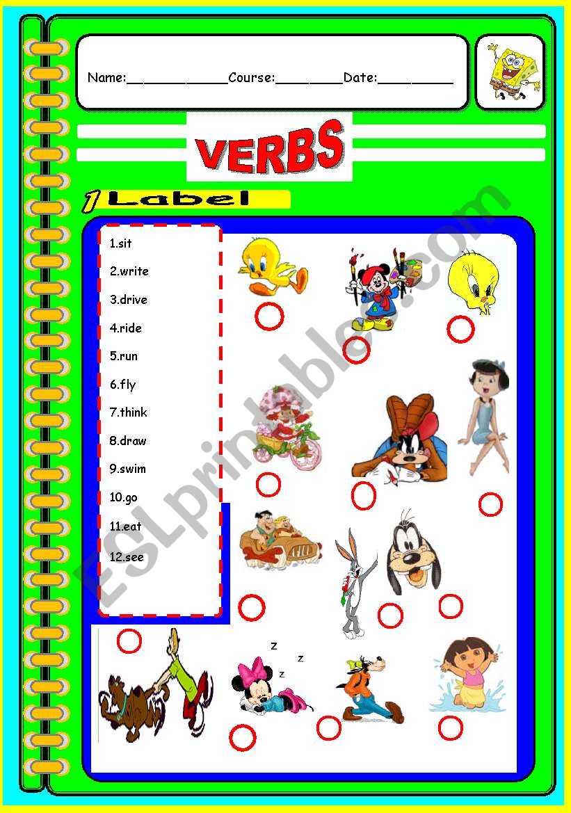 Infinitive verbs worksheet