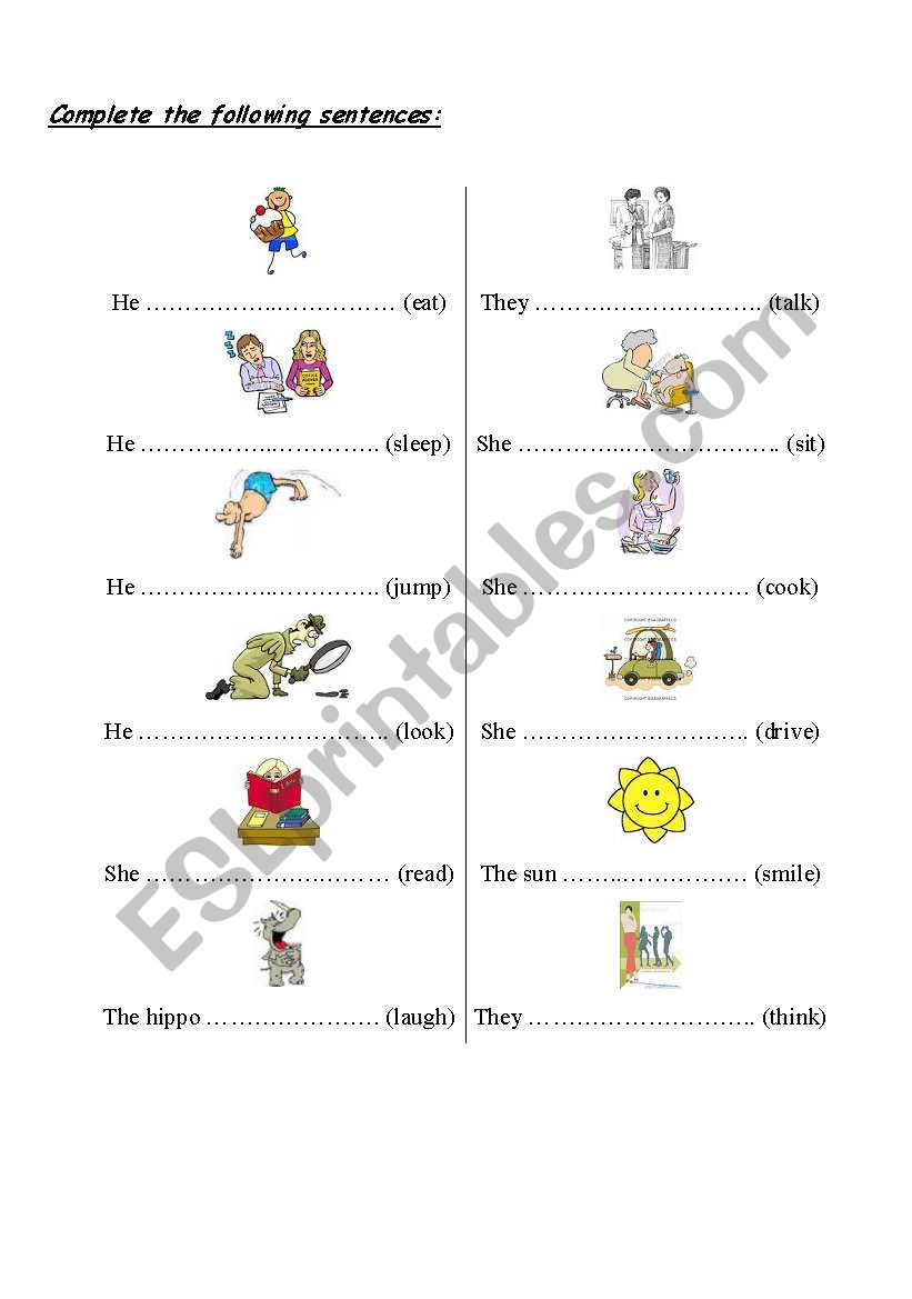 present continuous 2 worksheet
