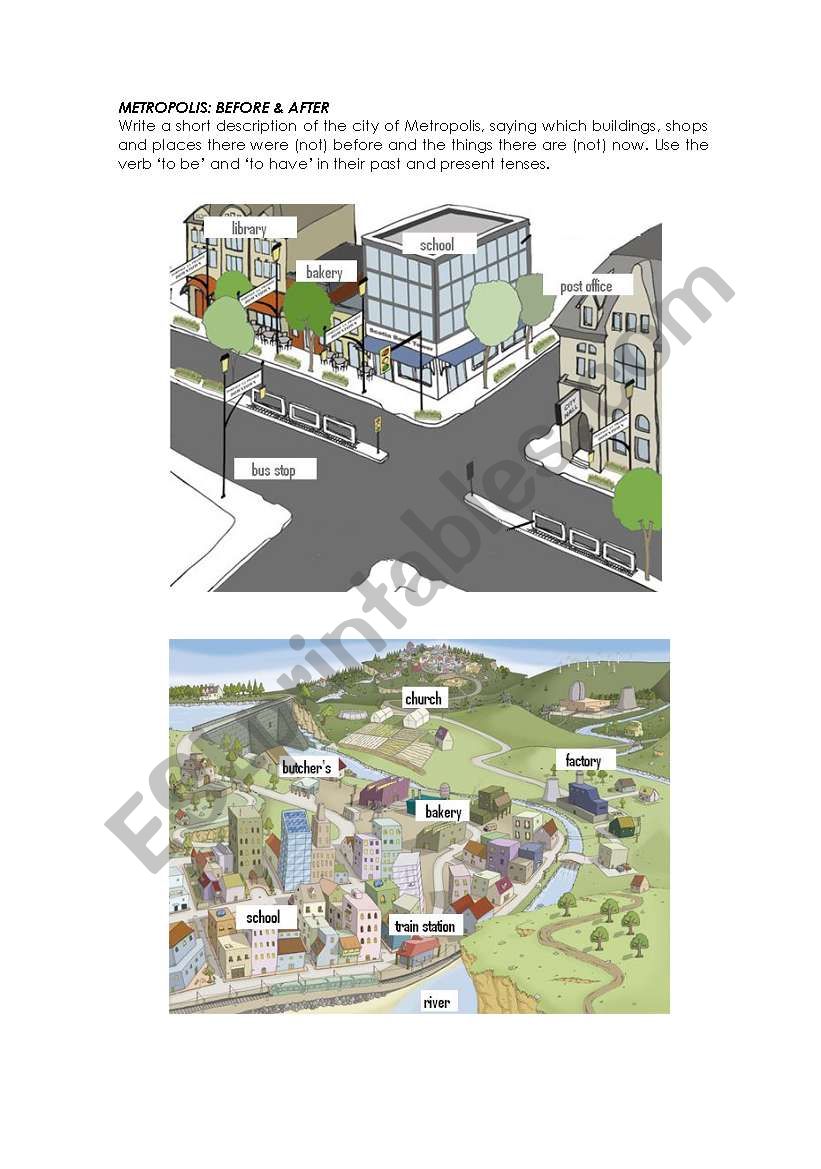 METROPOLIS: Now & Then worksheet