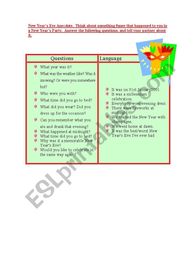 english-worksheets-new-year-s-eve-anecdote