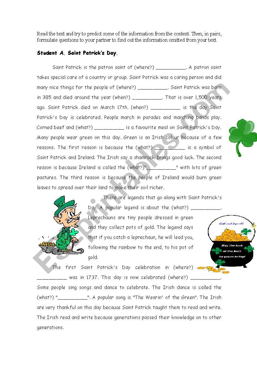 Ireland (Part 1) worksheet