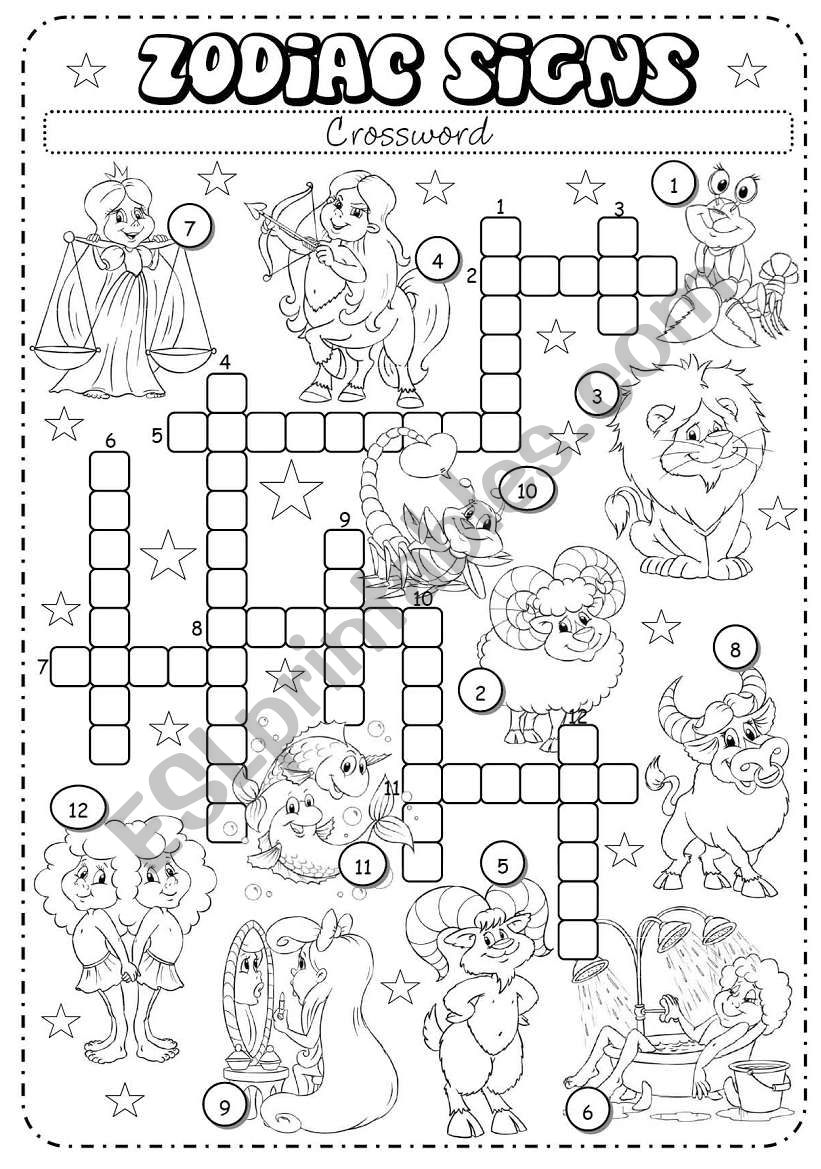 Zodiac Signs (2/3) - Crossword