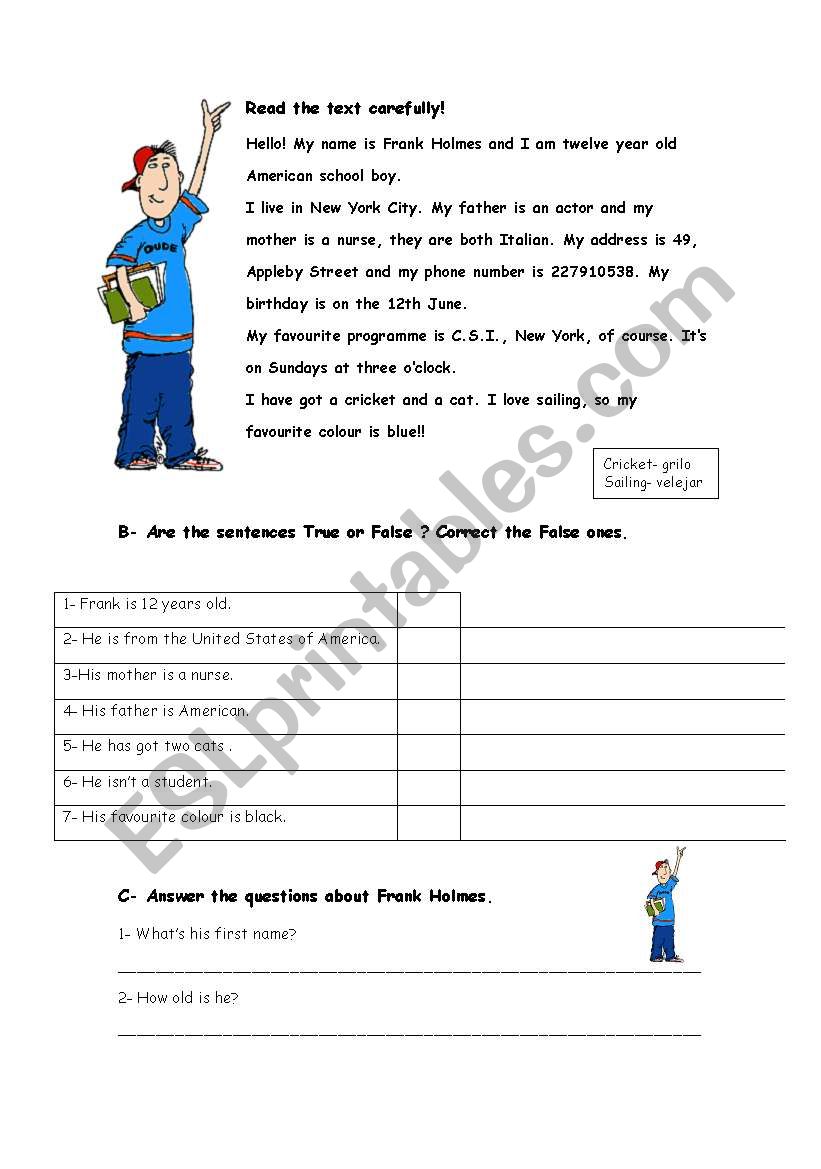 Frank Holmes worksheet