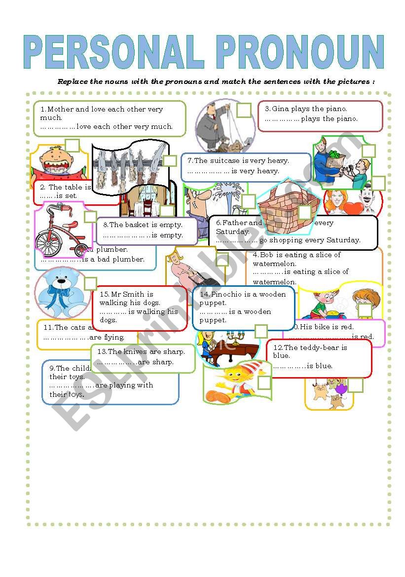 Personal Pronouns  worksheet