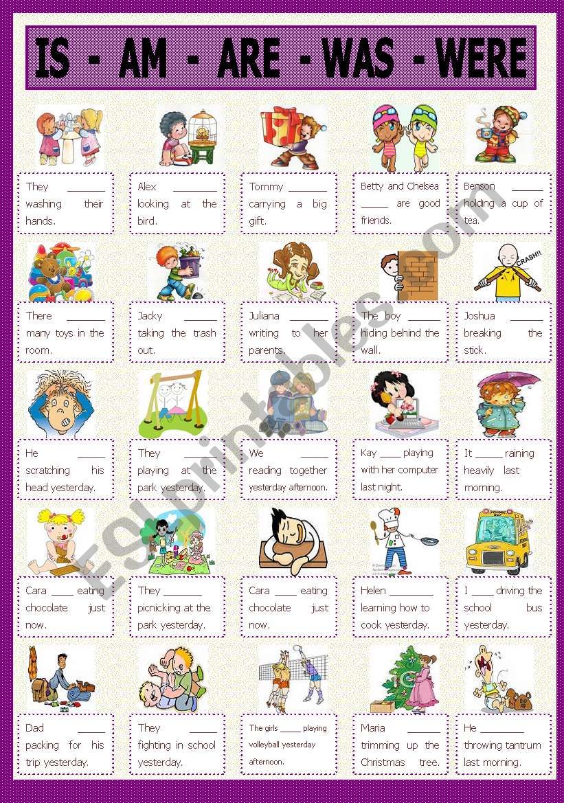 Verb to be  worksheet