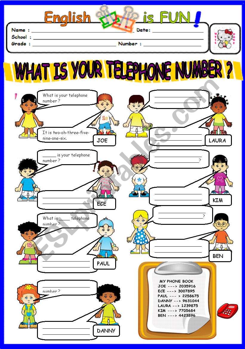 WHAT IS YOUR TELEPHONE NUMBER ?