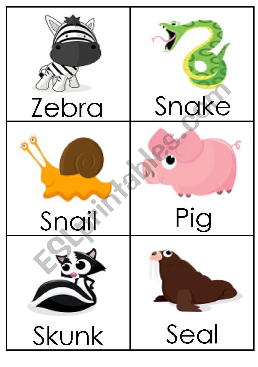 Animals (4) worksheet