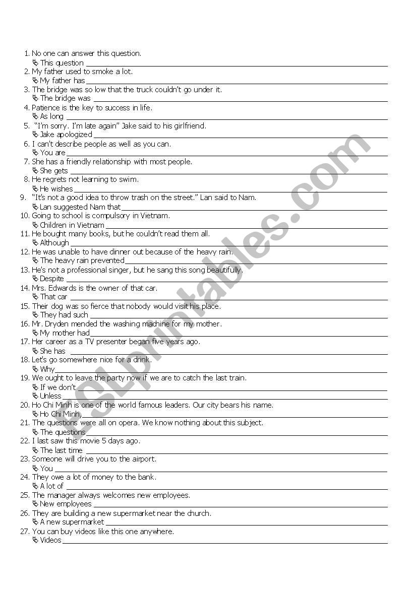 sentence-transformations-mixed-esl-worksheet-by-thienan123456