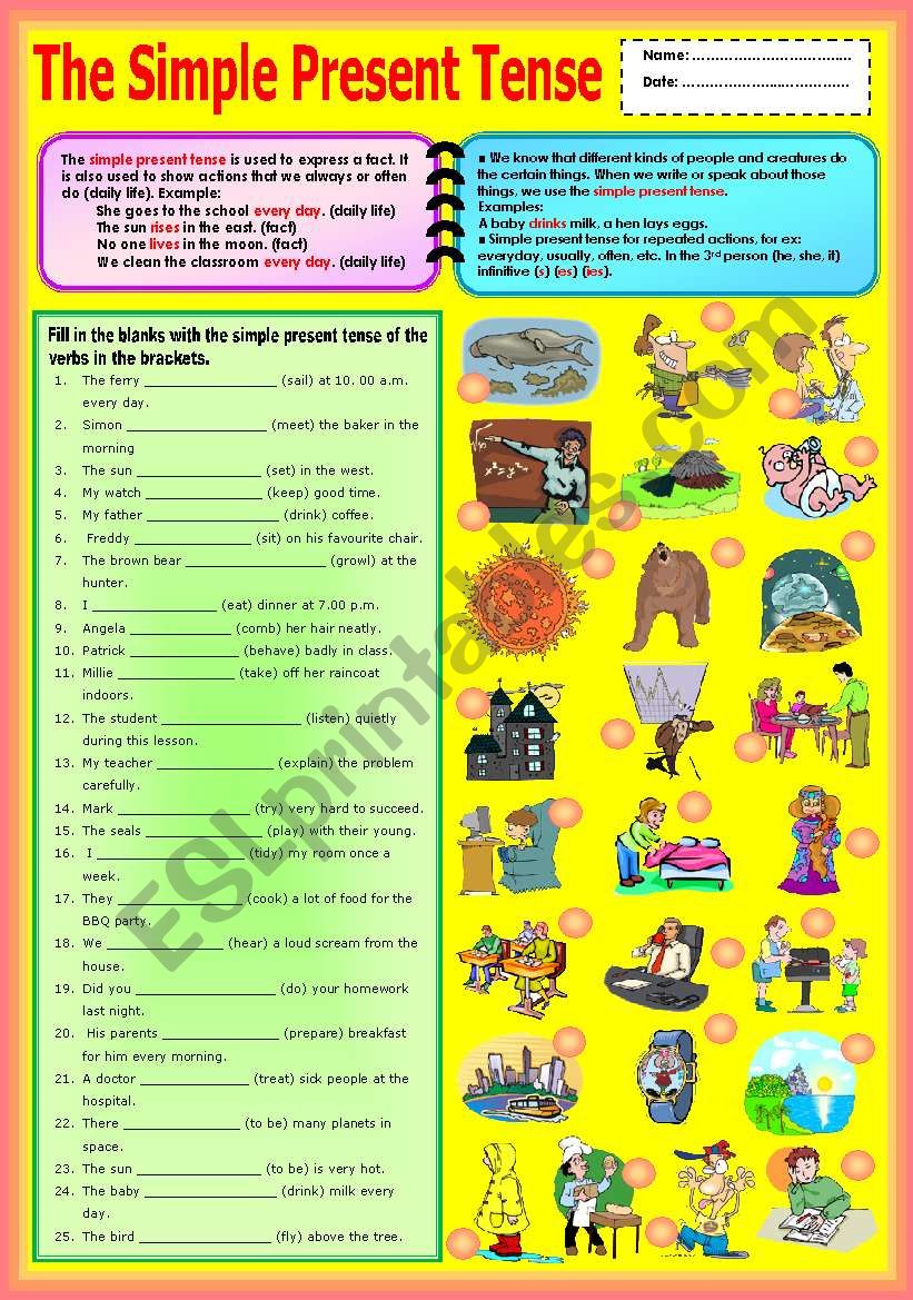 the-simple-present-tense-esl-worksheet-by-ayrin