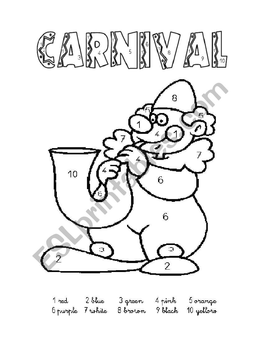 Carnival worksheet