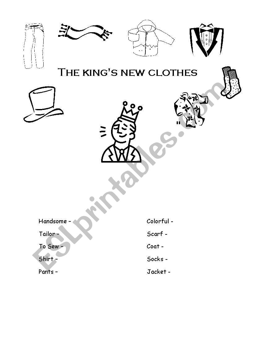 the kings new clothes - a different story with a twist...