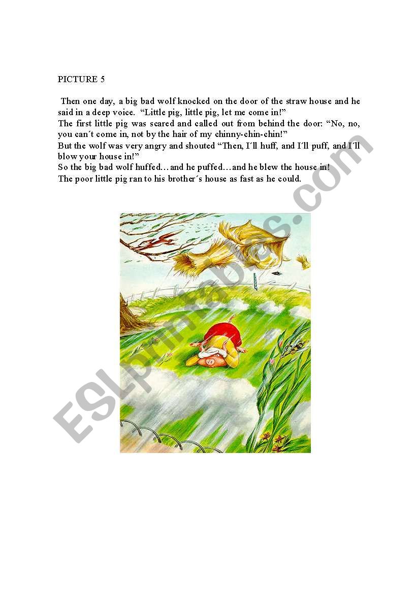 THE THREE LITTLE PIGS Part 2 worksheet