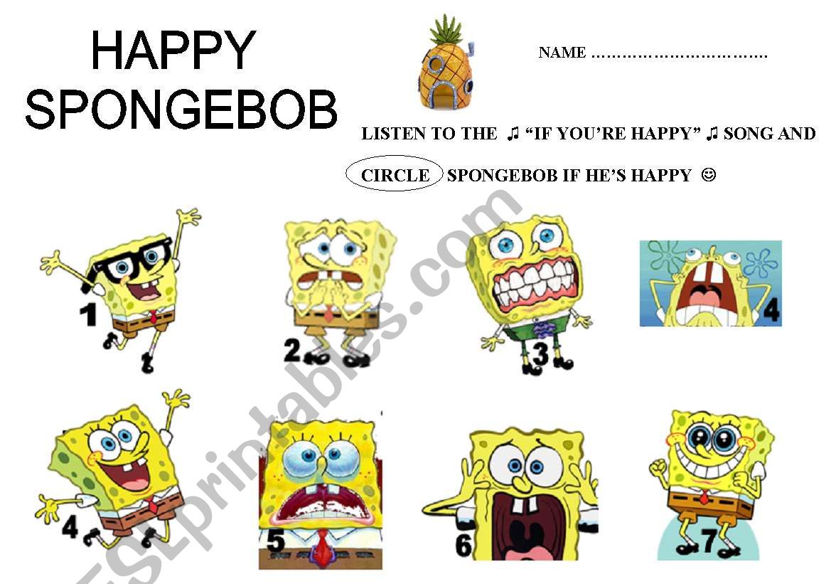 IF YOU ARE HAPPY Spongebob Squarepants 