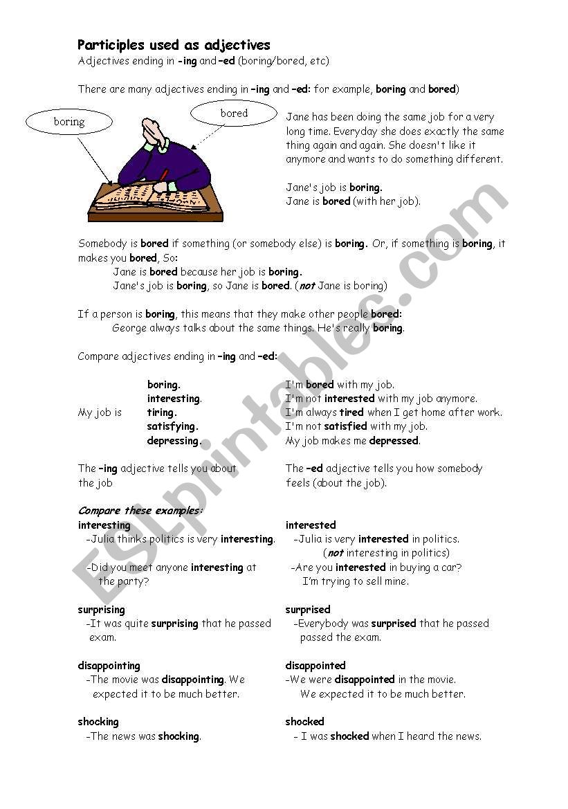participles-as-adjectives-esl-worksheet-by-bouncy-me