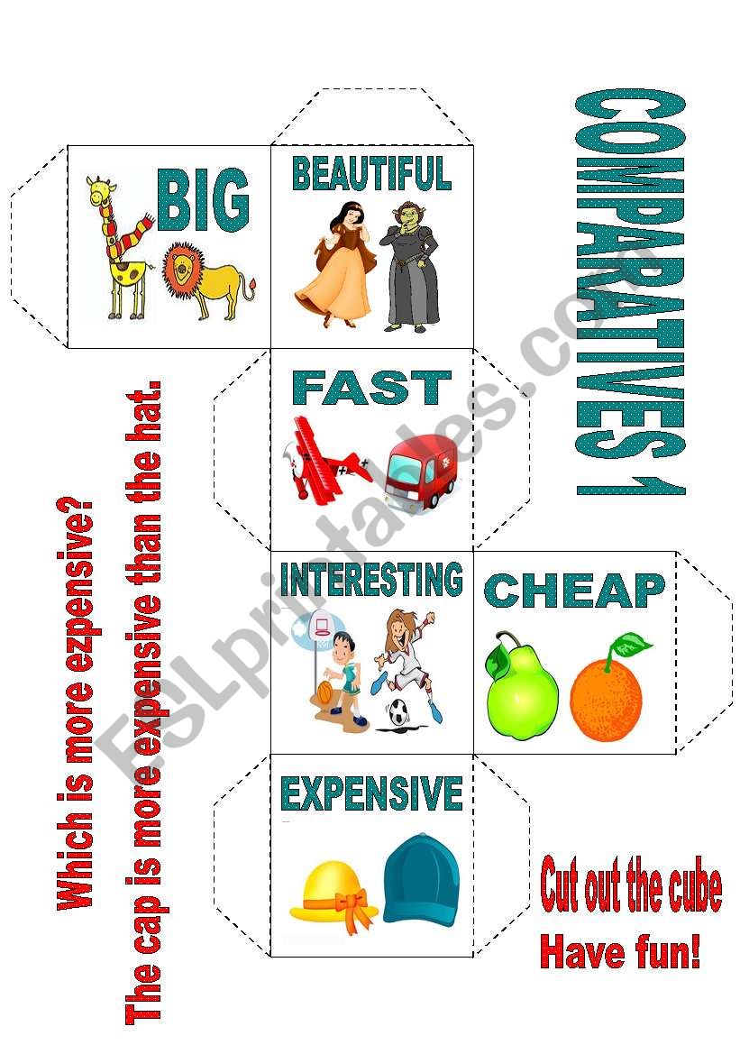 COMPARATIVES worksheet