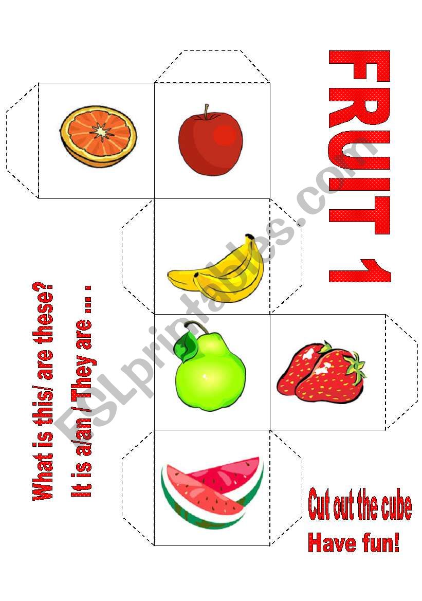 FRUIT  worksheet