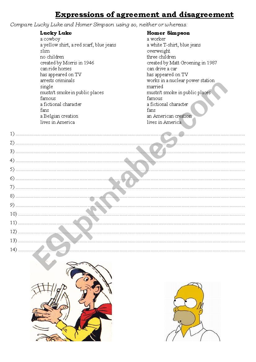 Expressions of agreement and disagreement