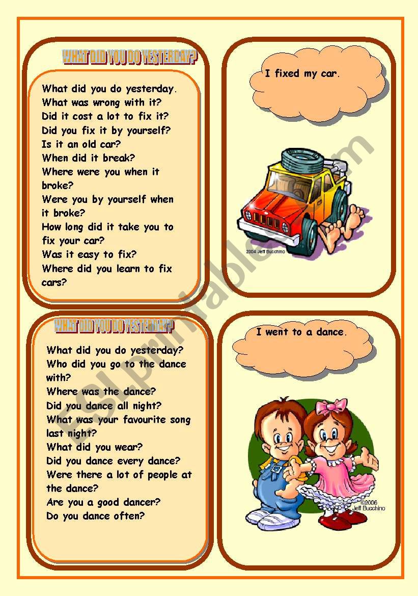 PAST TENSE worksheet