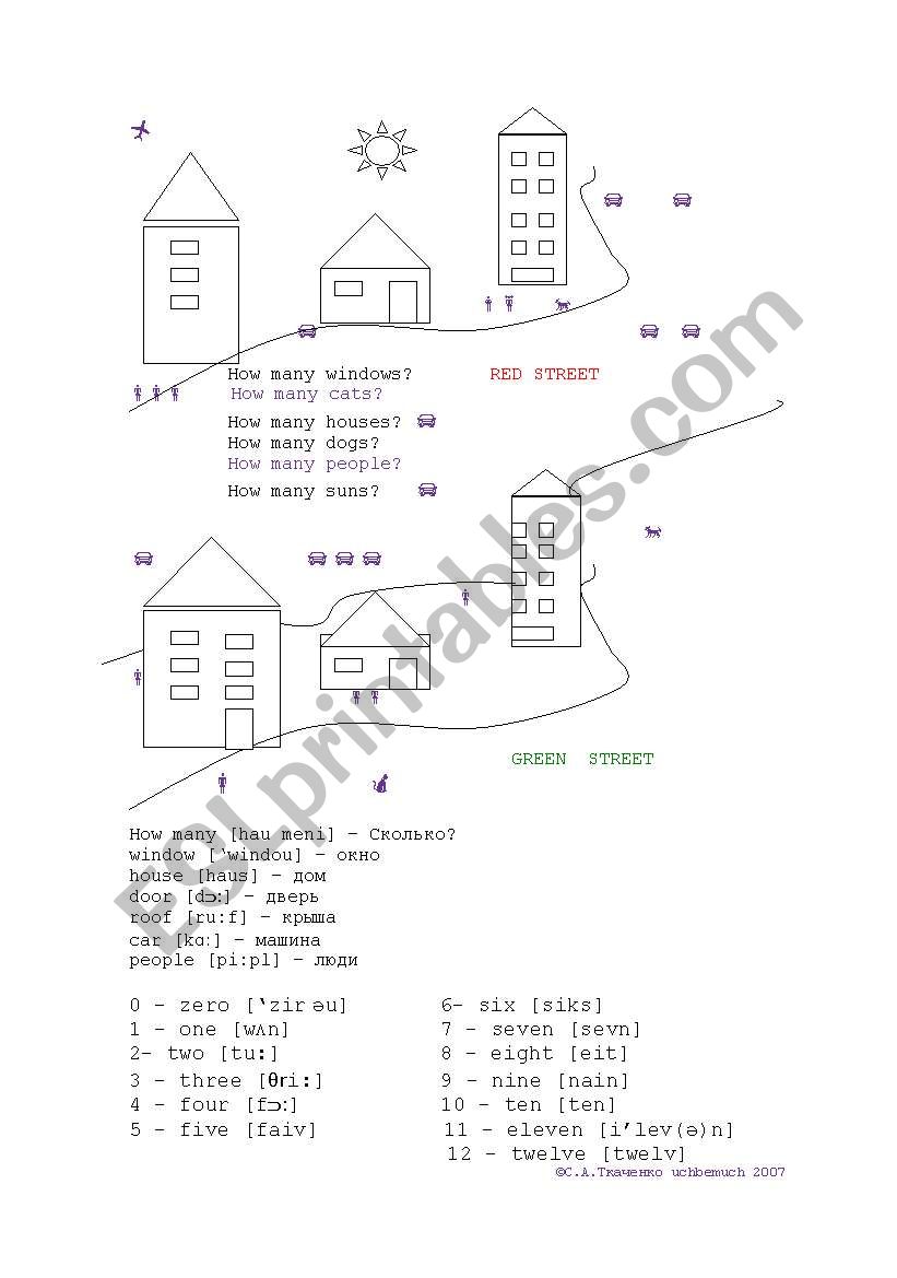 numbers 1-12 worksheet