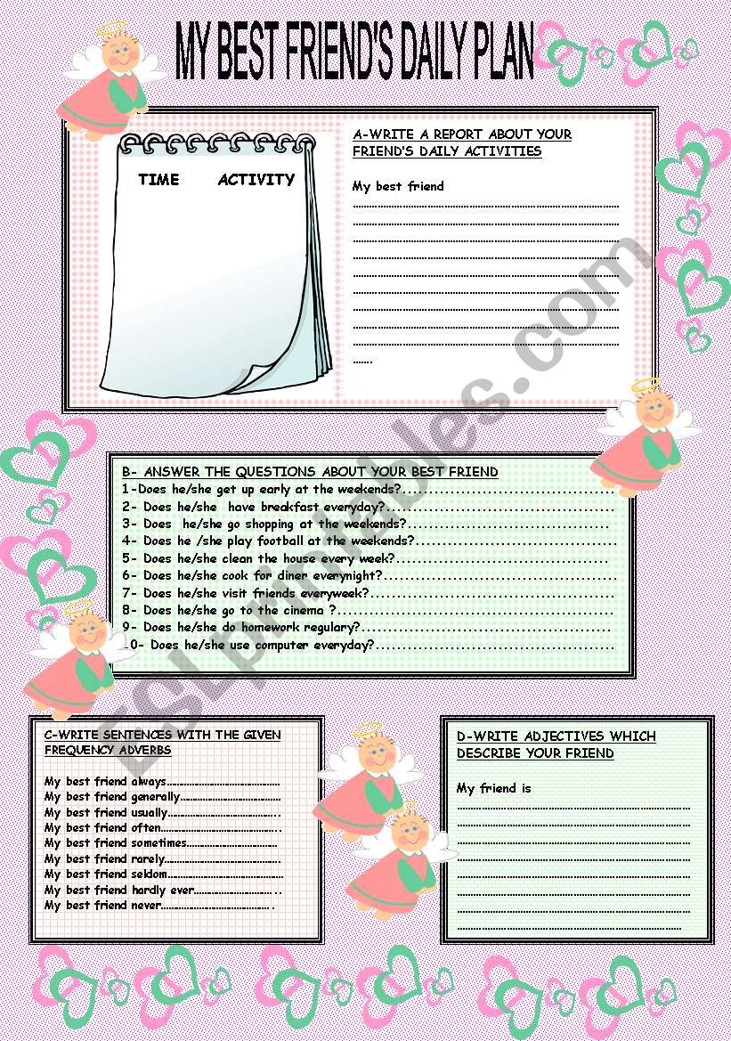 SIMPLE PRESENT TENSE worksheet