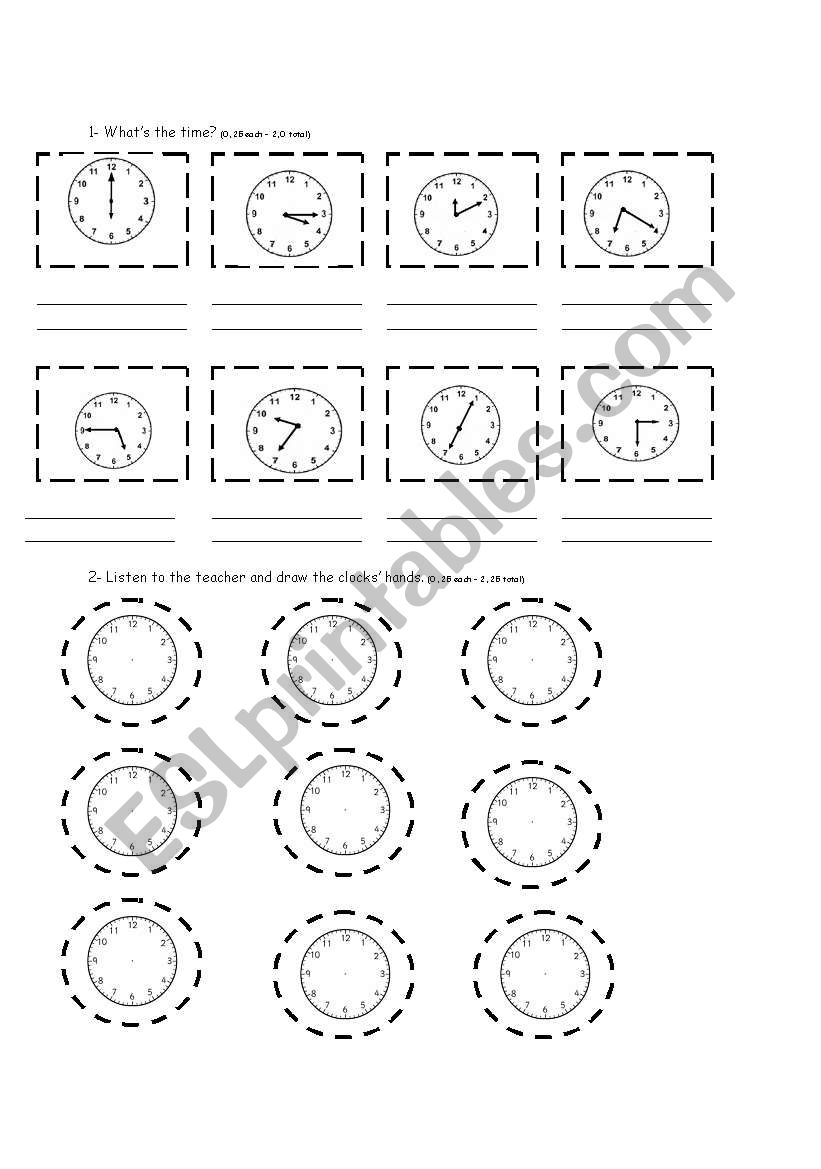 Time worksheet