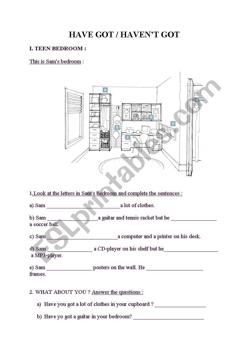 have got exercise worksheet