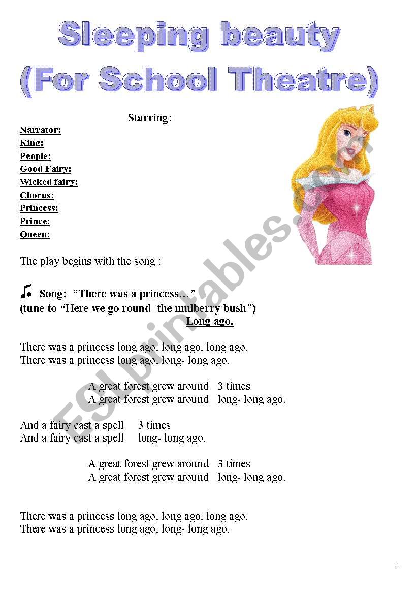 Sleeping Beauty for school theatre