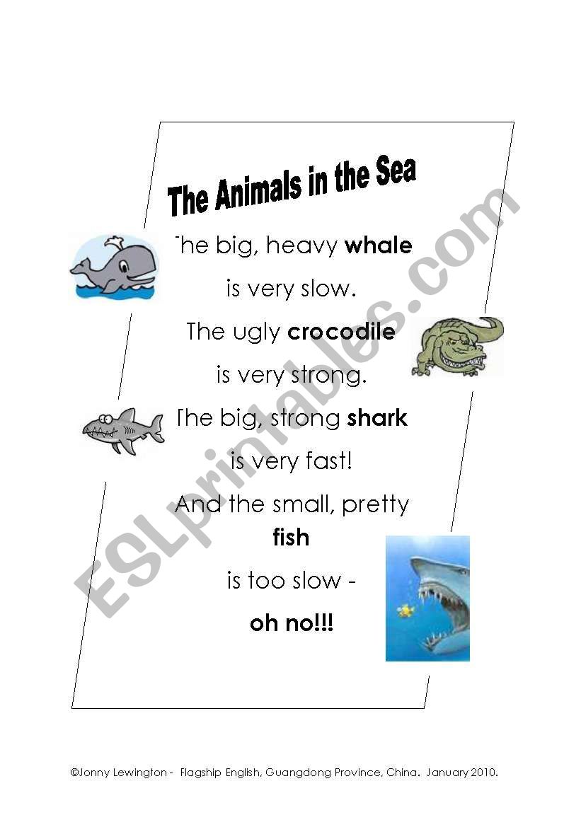 The Animals in the Sea