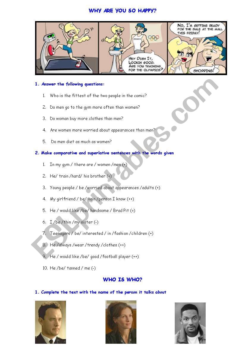 comparatives and superlatives worksheet
