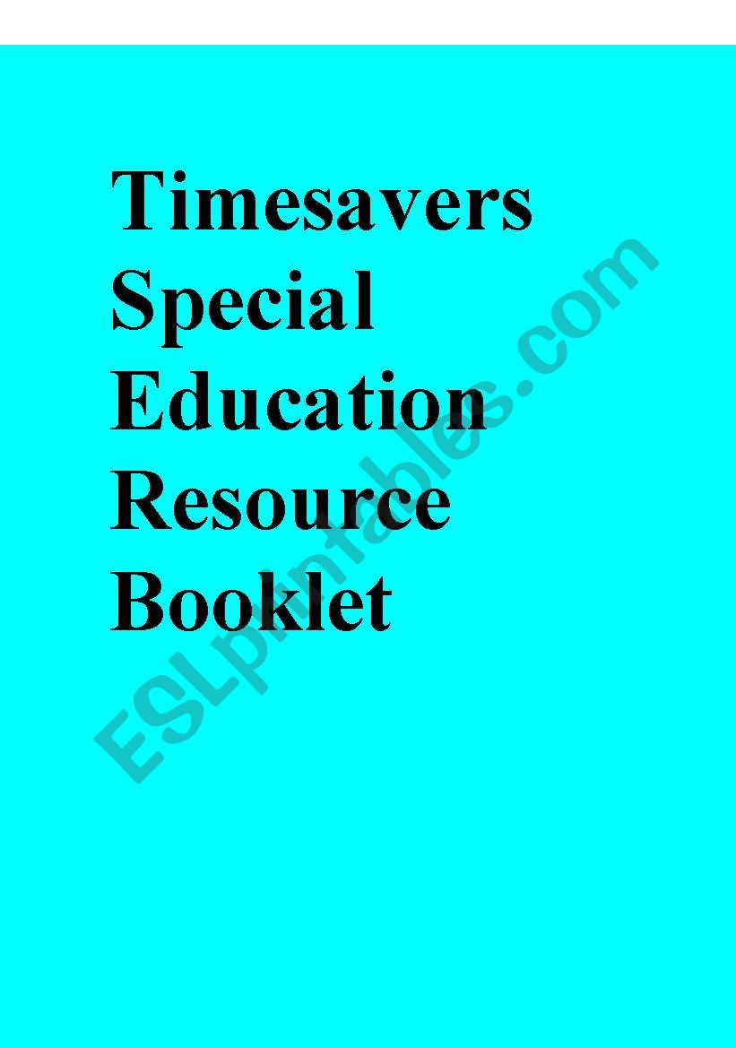 Timesavers Special Education Resource Booklet