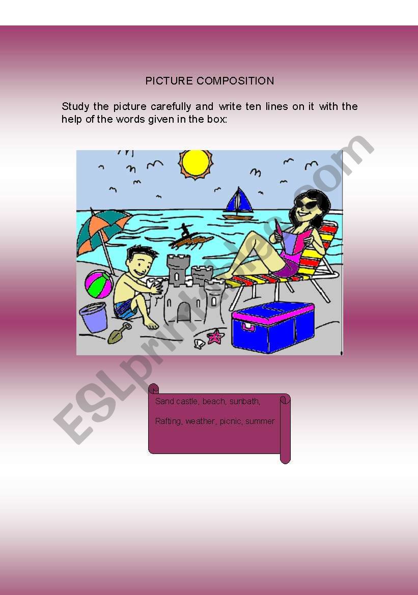 picture composition worksheet
