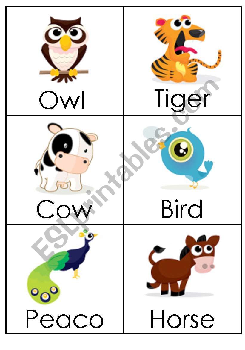 Animals (5) worksheet
