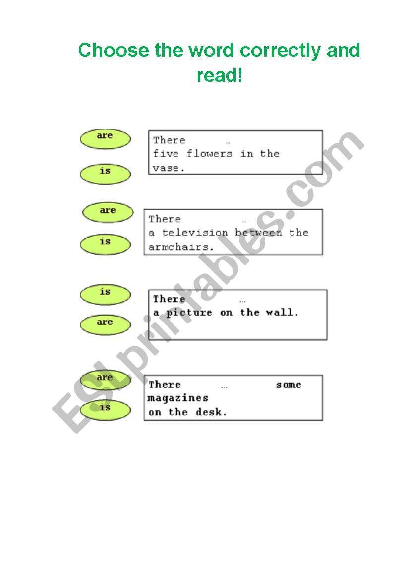 there is/ there are worksheet