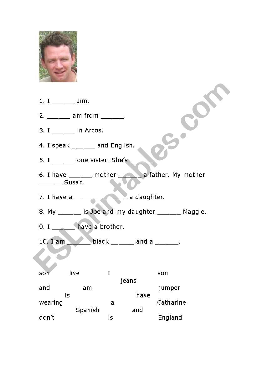 Personal profile worksheet