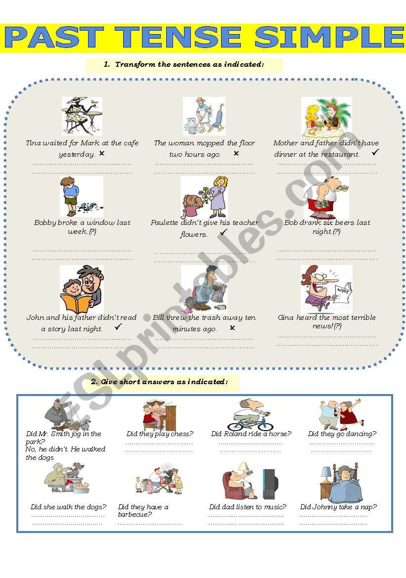 Past Simple worksheet