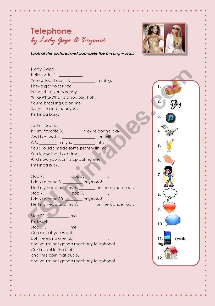 Telehone by Lady Gaga & BeyoncÃ© (SONG: ELEMENTARY)