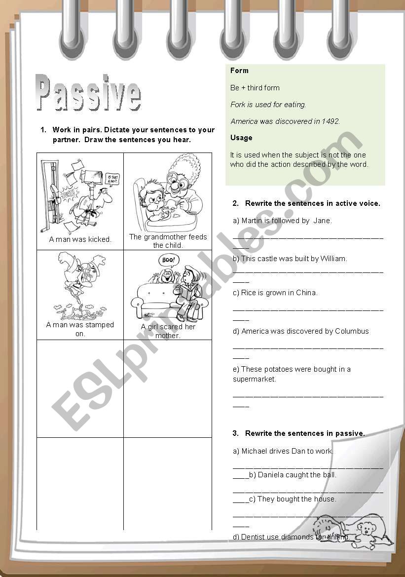 Passive worksheet