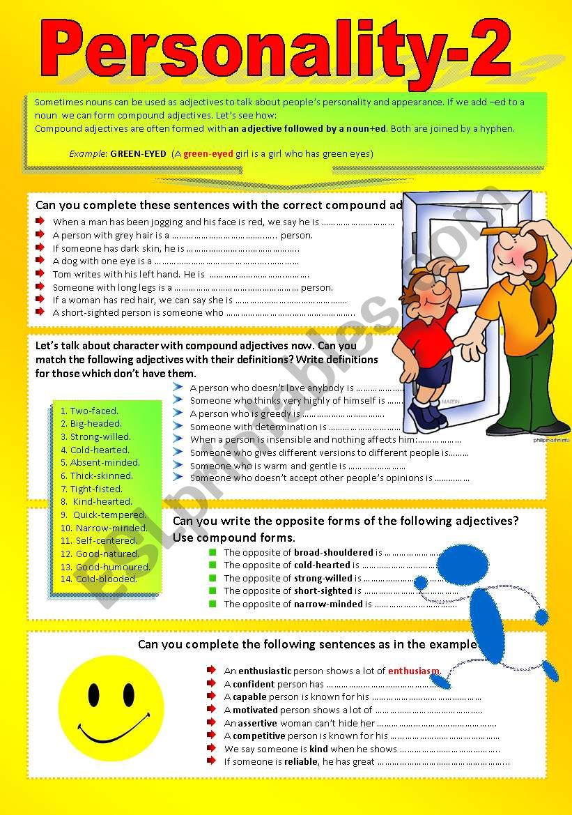 PERSONALITY (Part II) worksheet