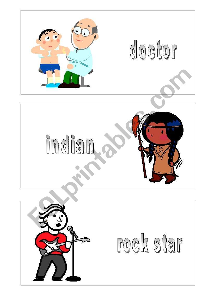 dressing-up flash-cards worksheet