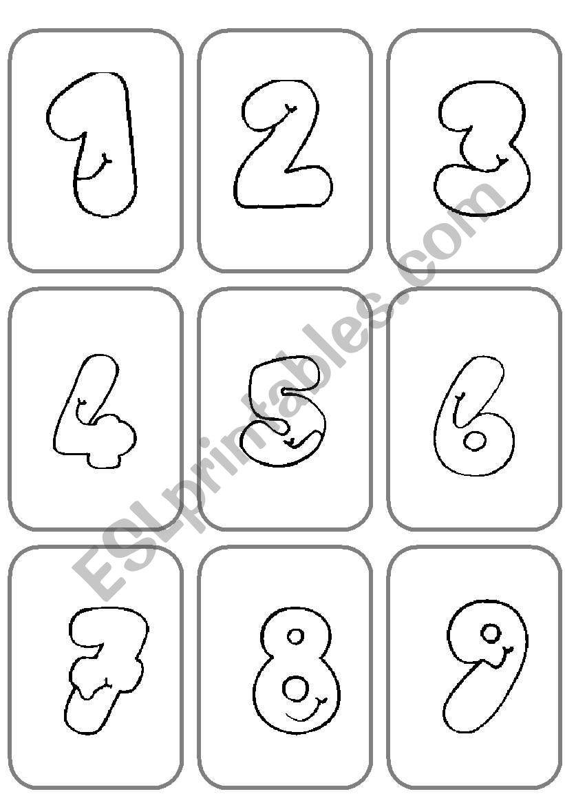 Numbers - Matching Cards Games - full descriptions and explanations 2 page