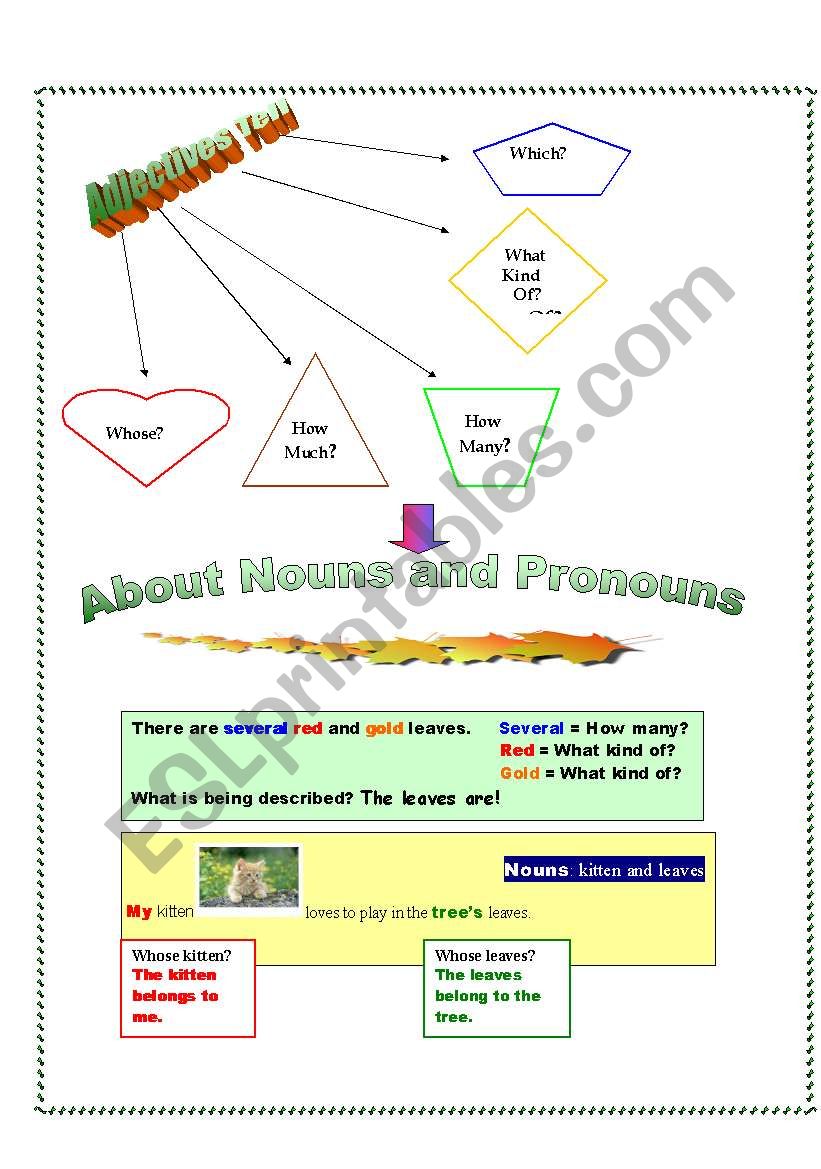 Adjectives worksheet