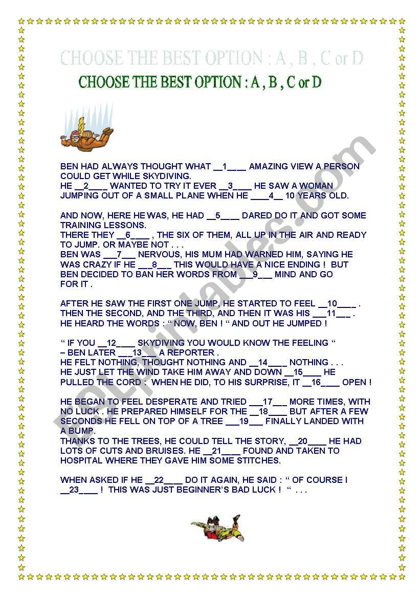 Reading comprehension exercise